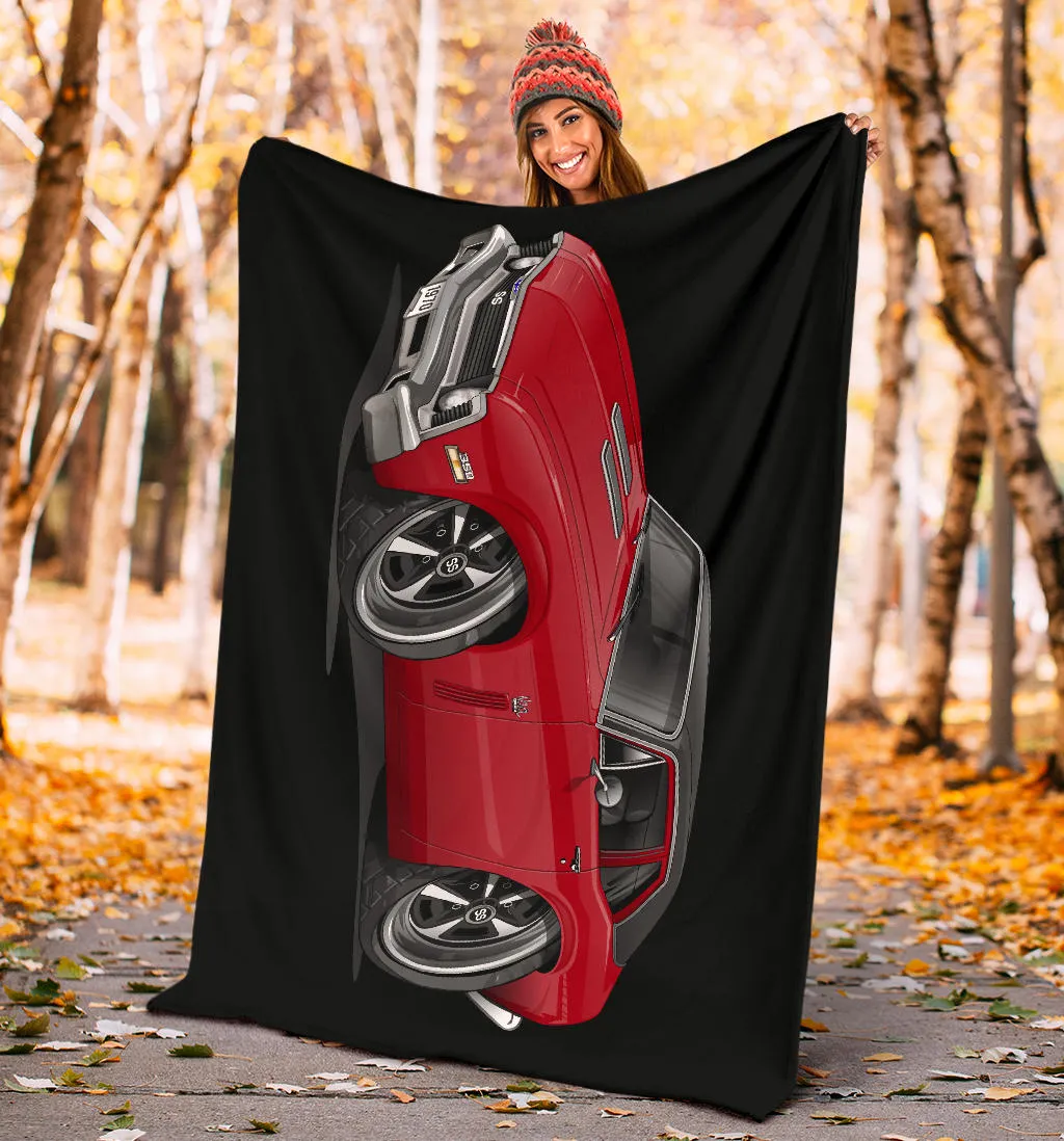 1970 Nova SS Car Art Premium Blanket