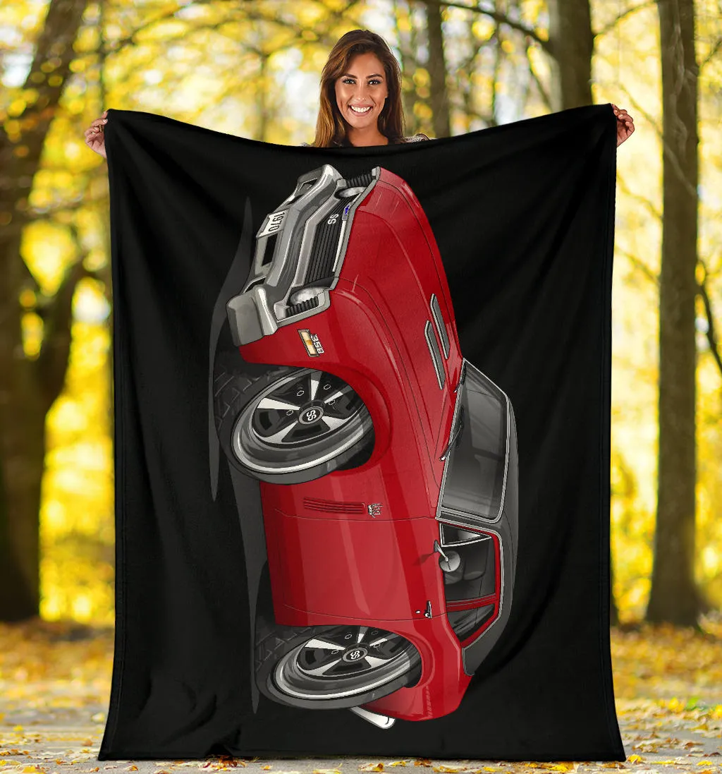 1970 Nova SS Car Art Premium Blanket