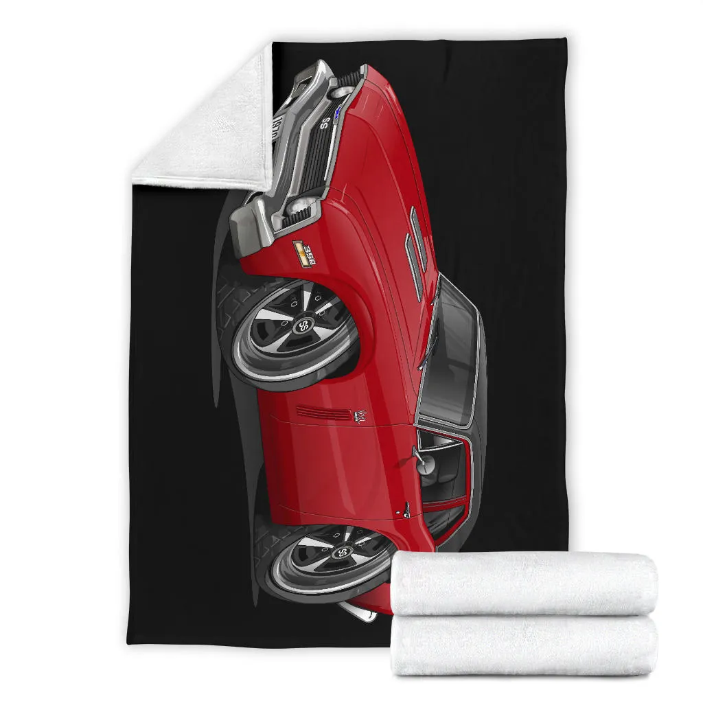 1970 Nova SS Car Art Premium Blanket