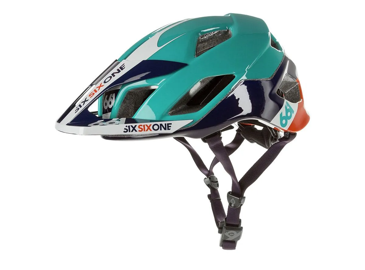 661 Evo AM TRES MTB Helmet  - Orange-Blue - 2017