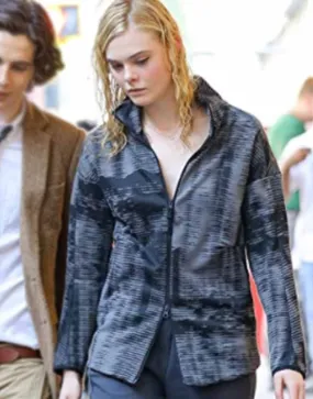 A Rainy Day In New York Elle Fanning Jacket | Ujackets.com