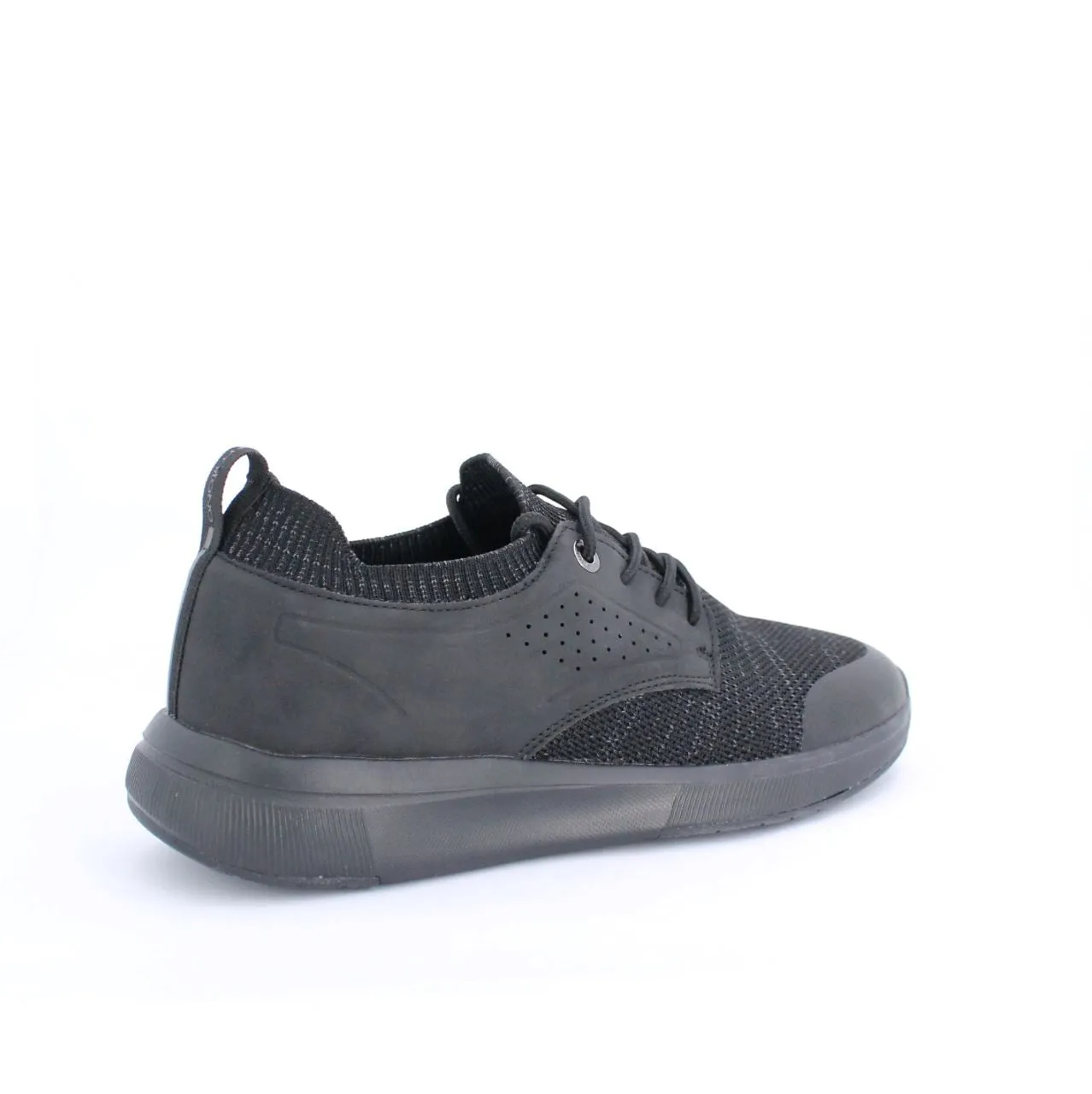 ACTON MENS LACEUP TRAINERS-BLACK