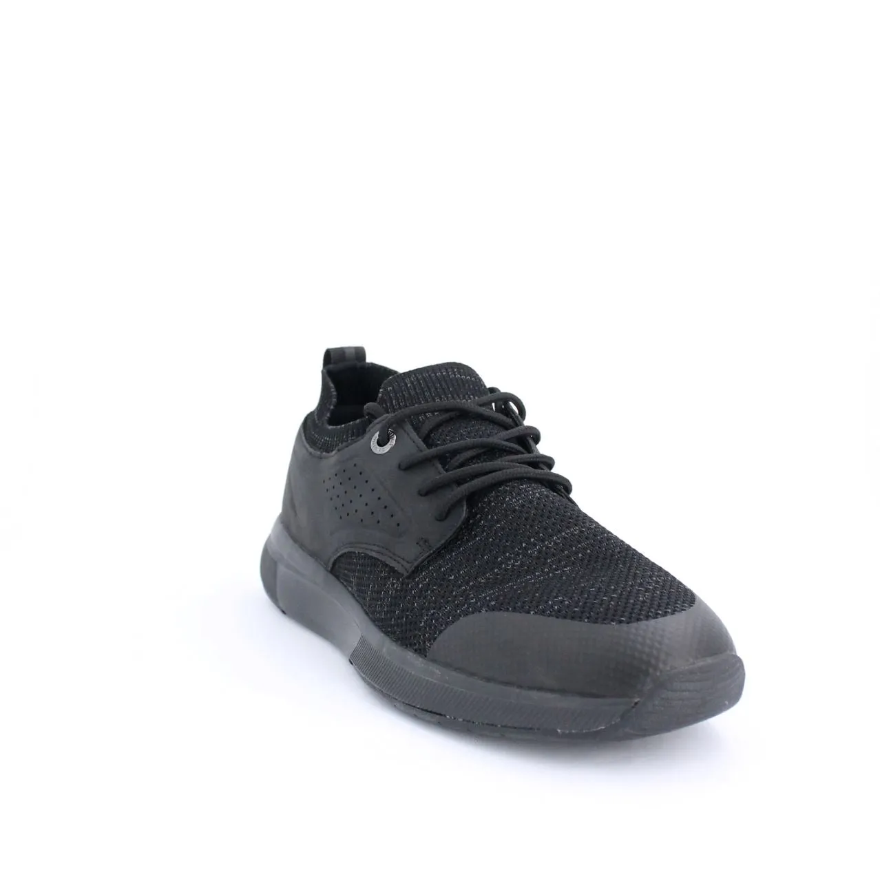 ACTON MENS LACEUP TRAINERS-BLACK