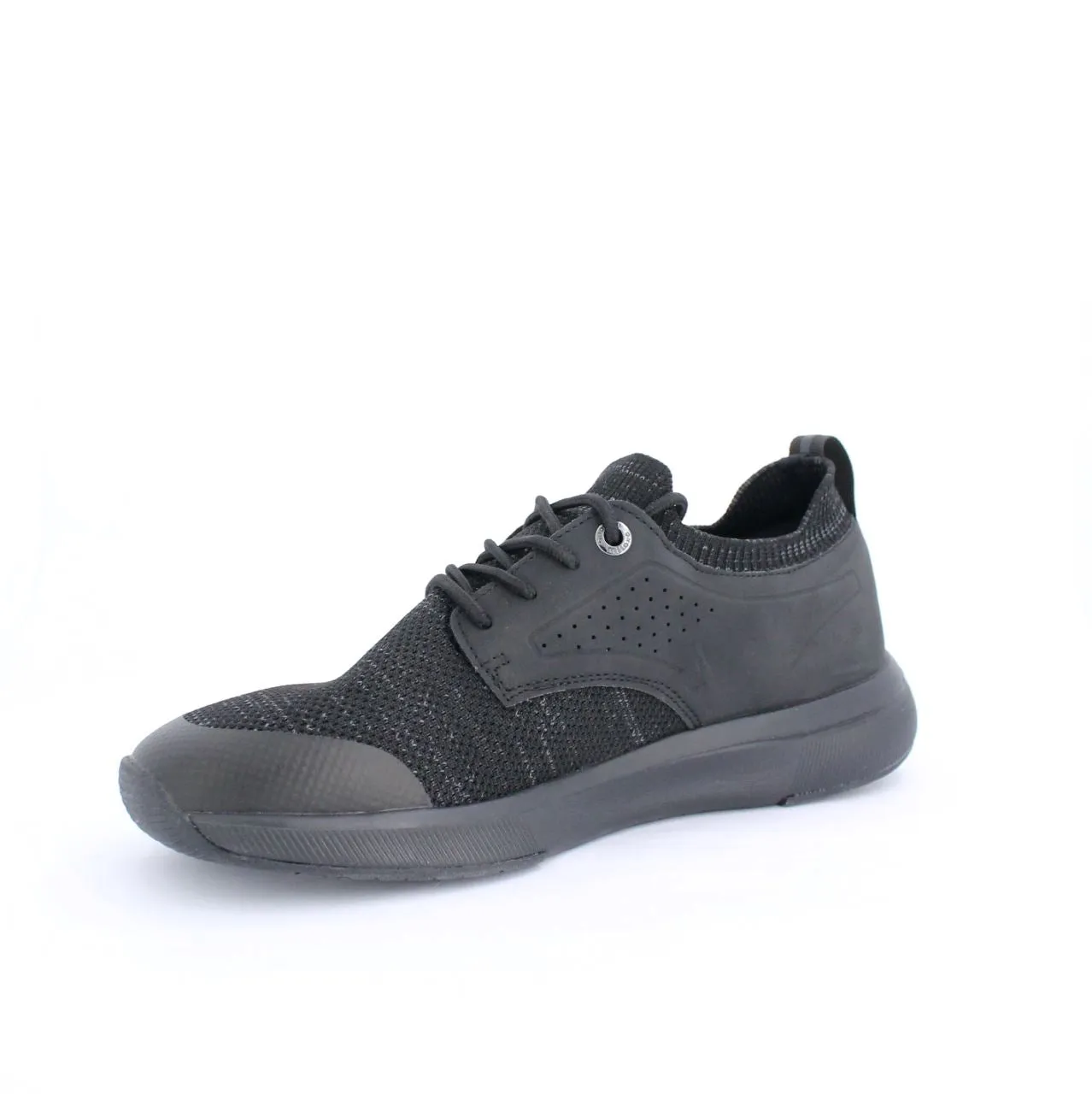 ACTON MENS LACEUP TRAINERS-BLACK