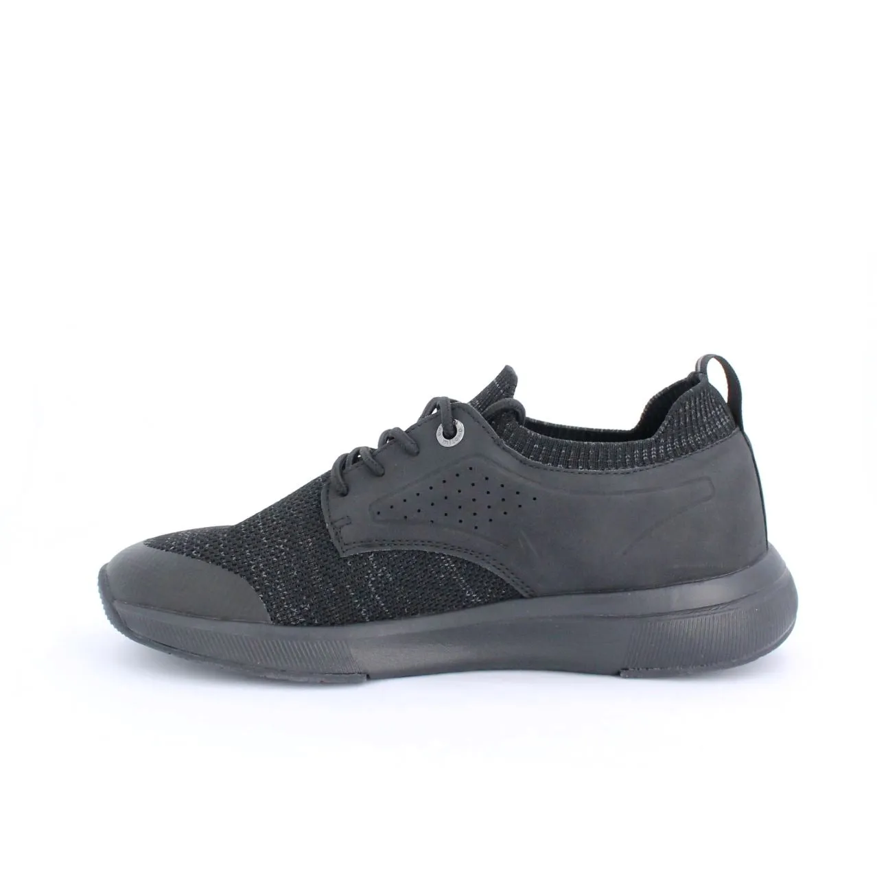 ACTON MENS LACEUP TRAINERS-BLACK