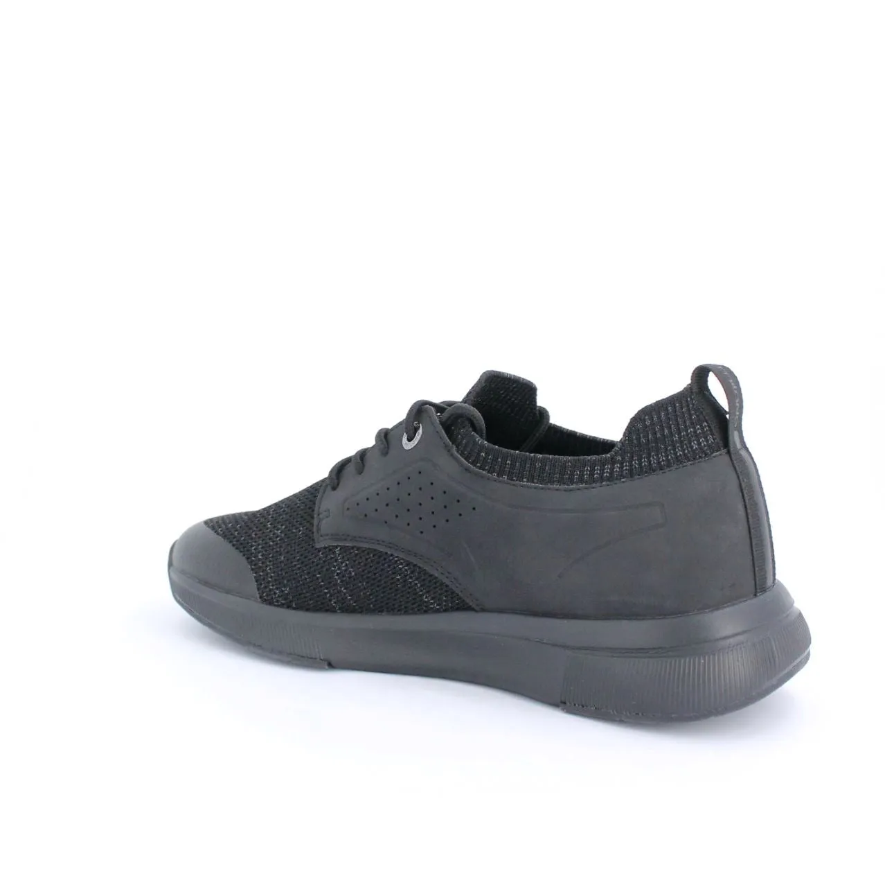 ACTON MENS LACEUP TRAINERS-BLACK