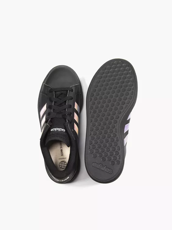 adidas Core  Grand Court Base 2.0 Black/Irredescent Trainers