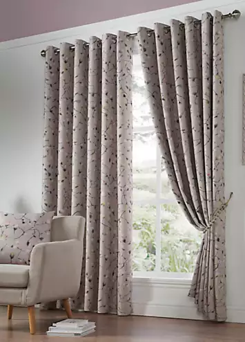 Alan Symonds Blossom Bud Pair of Blackout Eyelet Curtains | Kaleidoscope