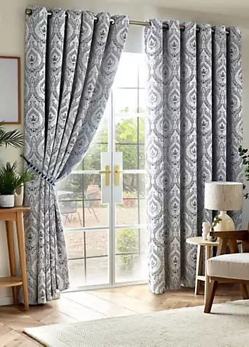 Alan Symonds Victoria Pair of Blackout Eyelet Curtains | Kaleidoscope