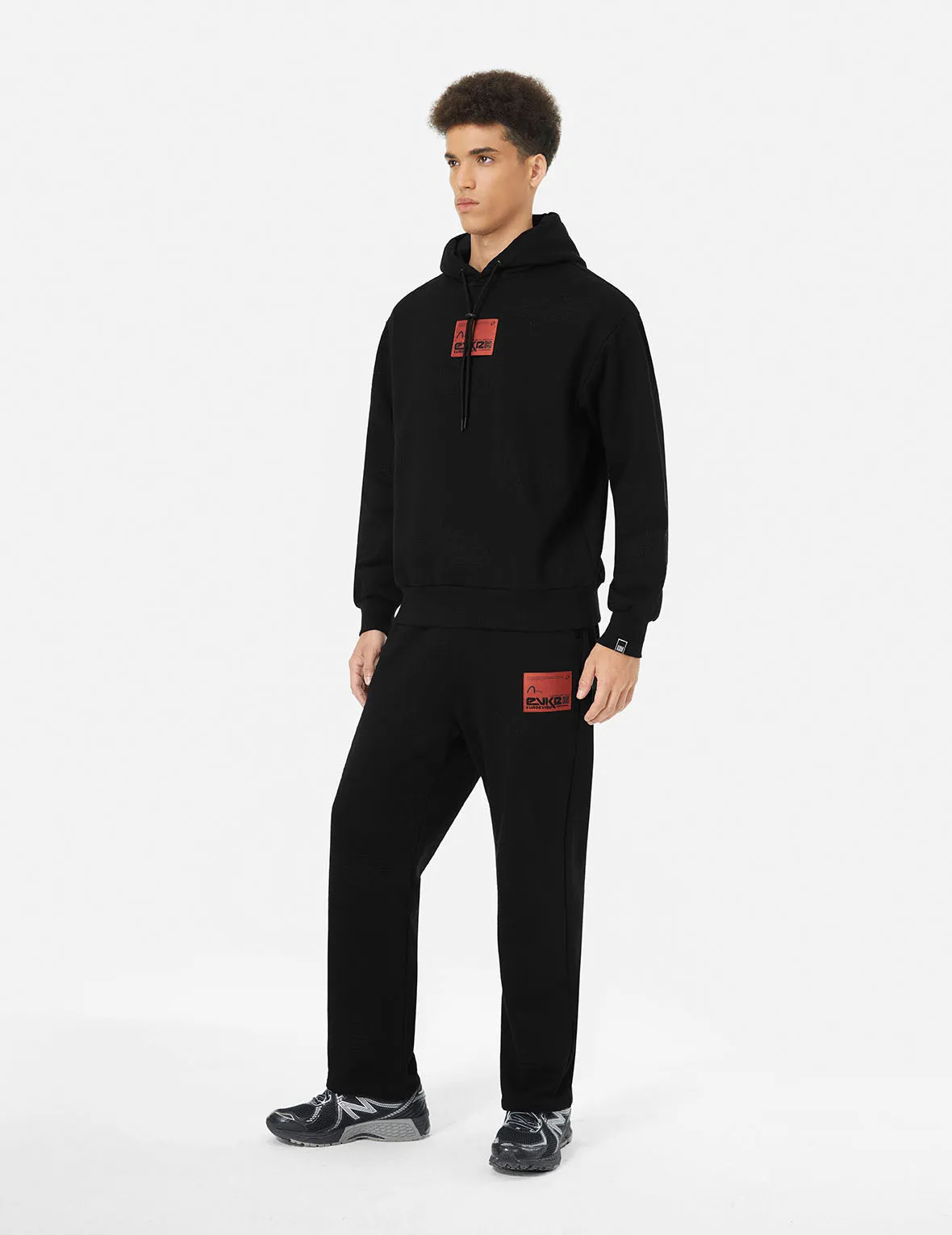 Allover Logo Regular Fit Quilting Hoodie