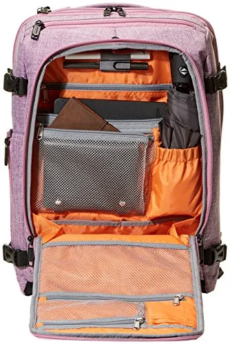 Amazonbasics Slim Carry On Backpack, Purple