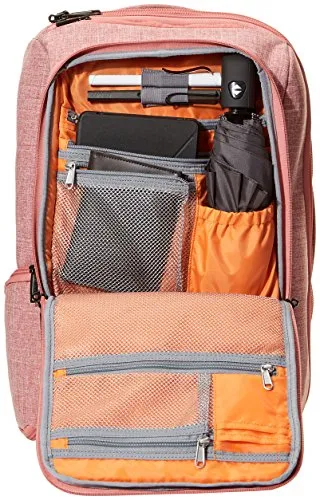 Amazonbasics Slim Carry On Backpack, Salmon