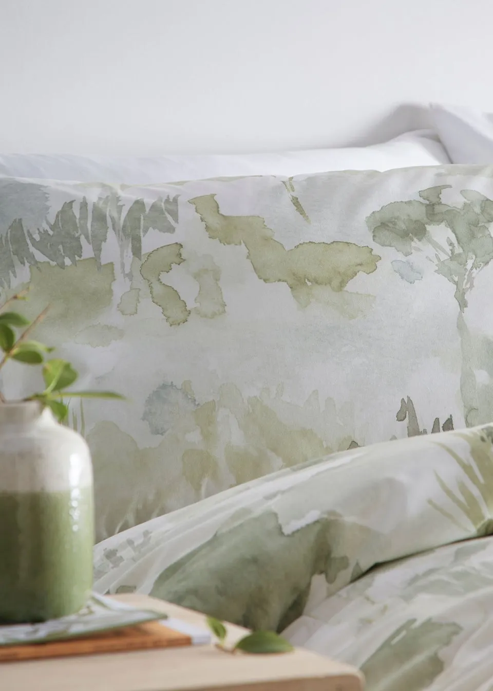 Appletree Loft Edale Green Duvet Cover Set