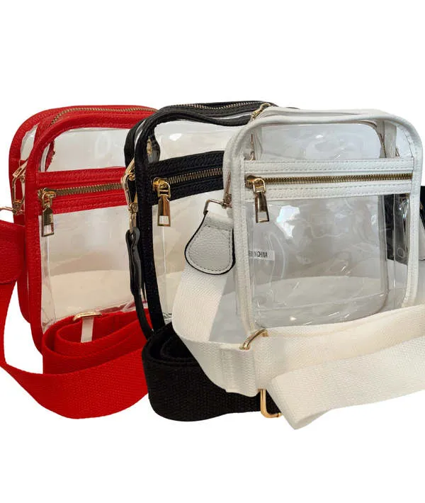 Arena Clear Bag - Black/White/Red