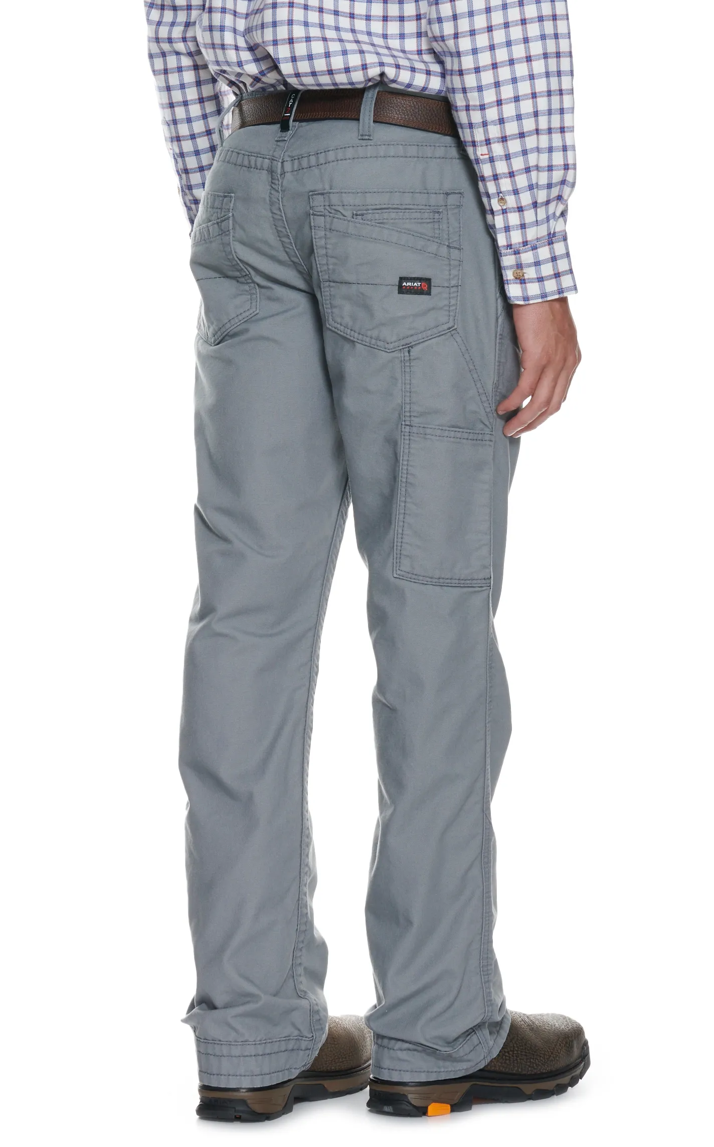 Ariat Men's FR M4 Workhorse Grey Relaxed Fit Boot Cut Work Pant