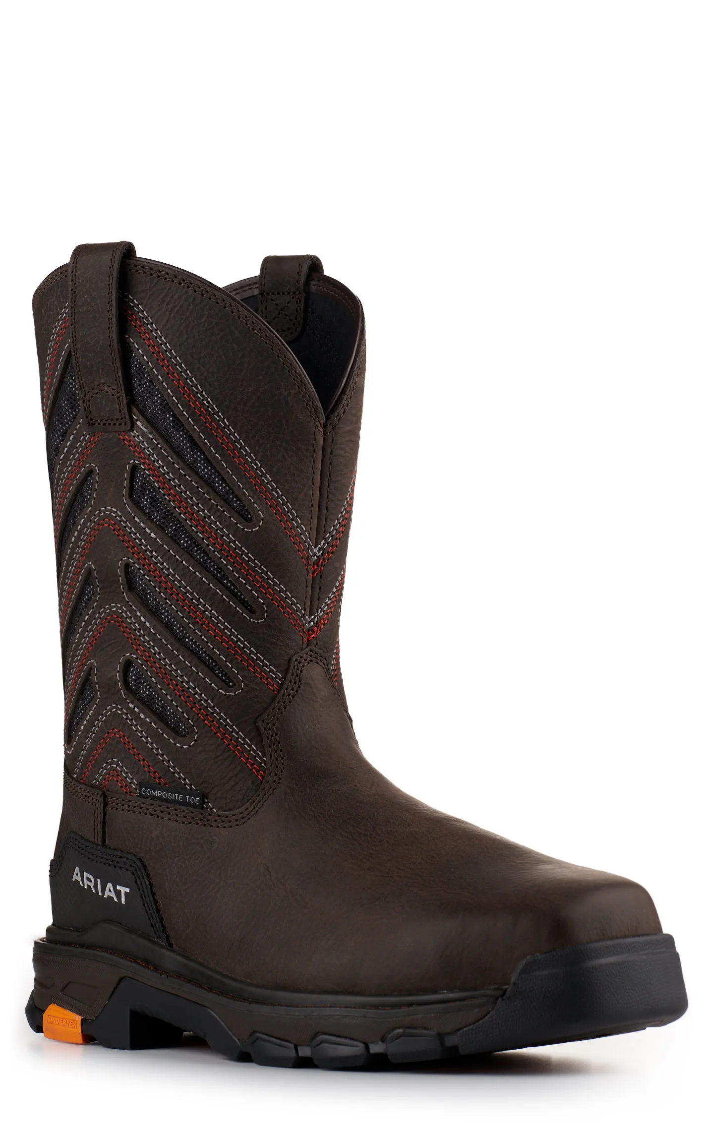 Ariat Men's Intrepid Iron Coffee VentTEK Wide Square Composite Toe Work Boot