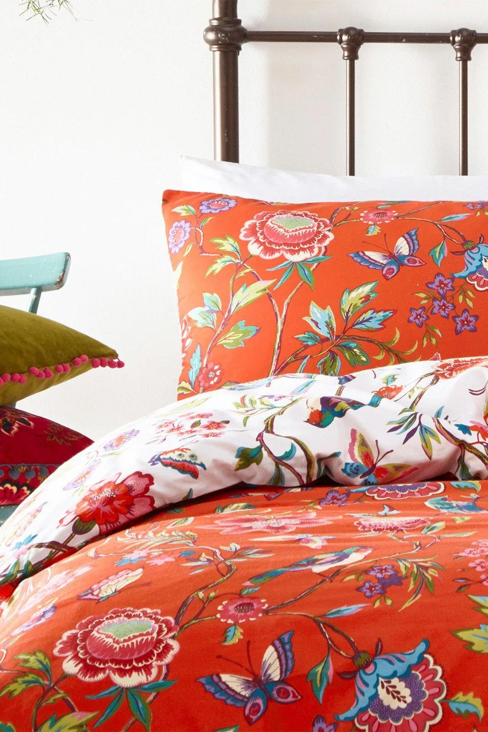 Bedding | Pomelo Tropical Floral Reversible Duvet Cover Set | Furn