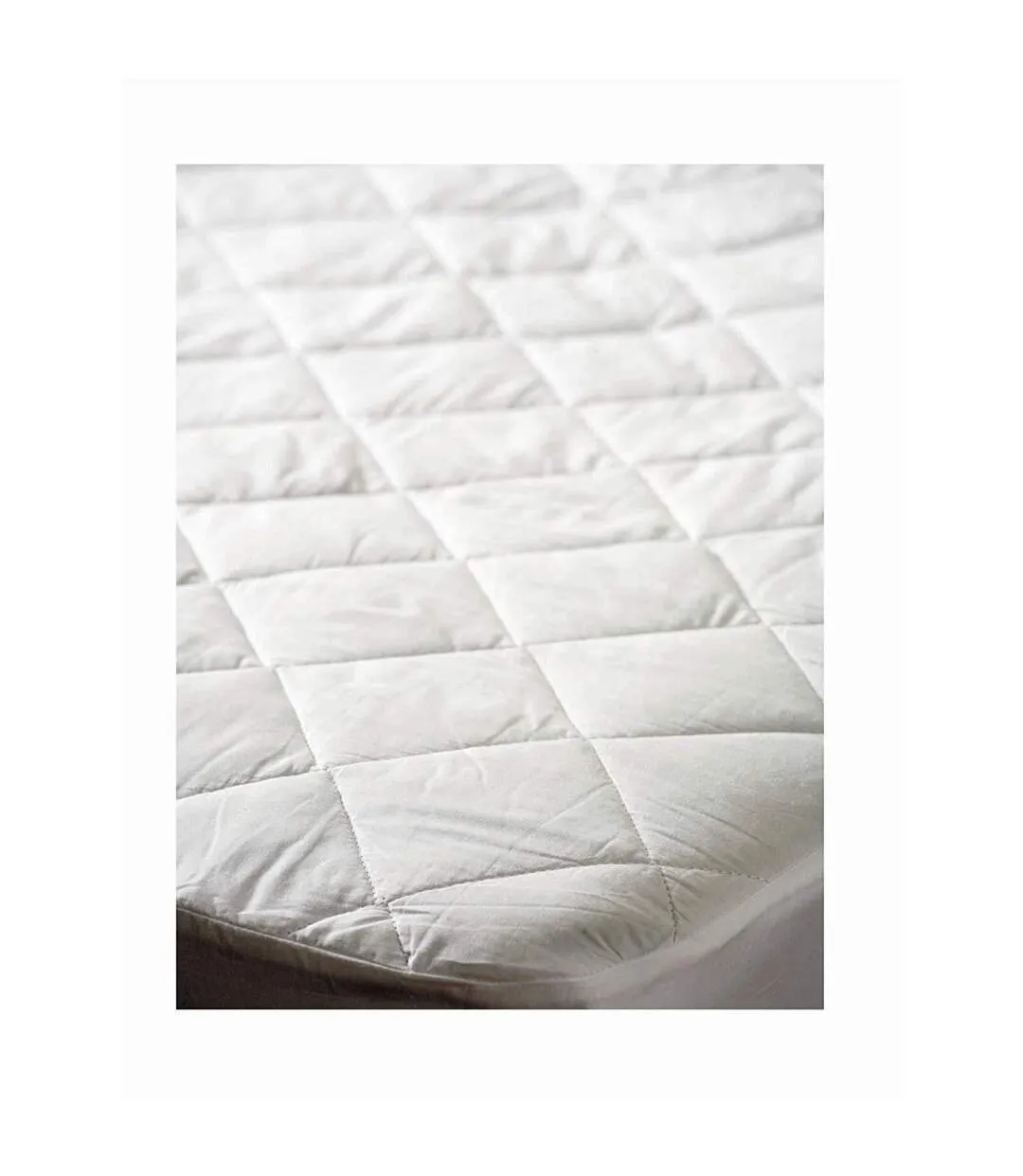 Belledorm Cotton Mattress Protector (White) - UTBM154