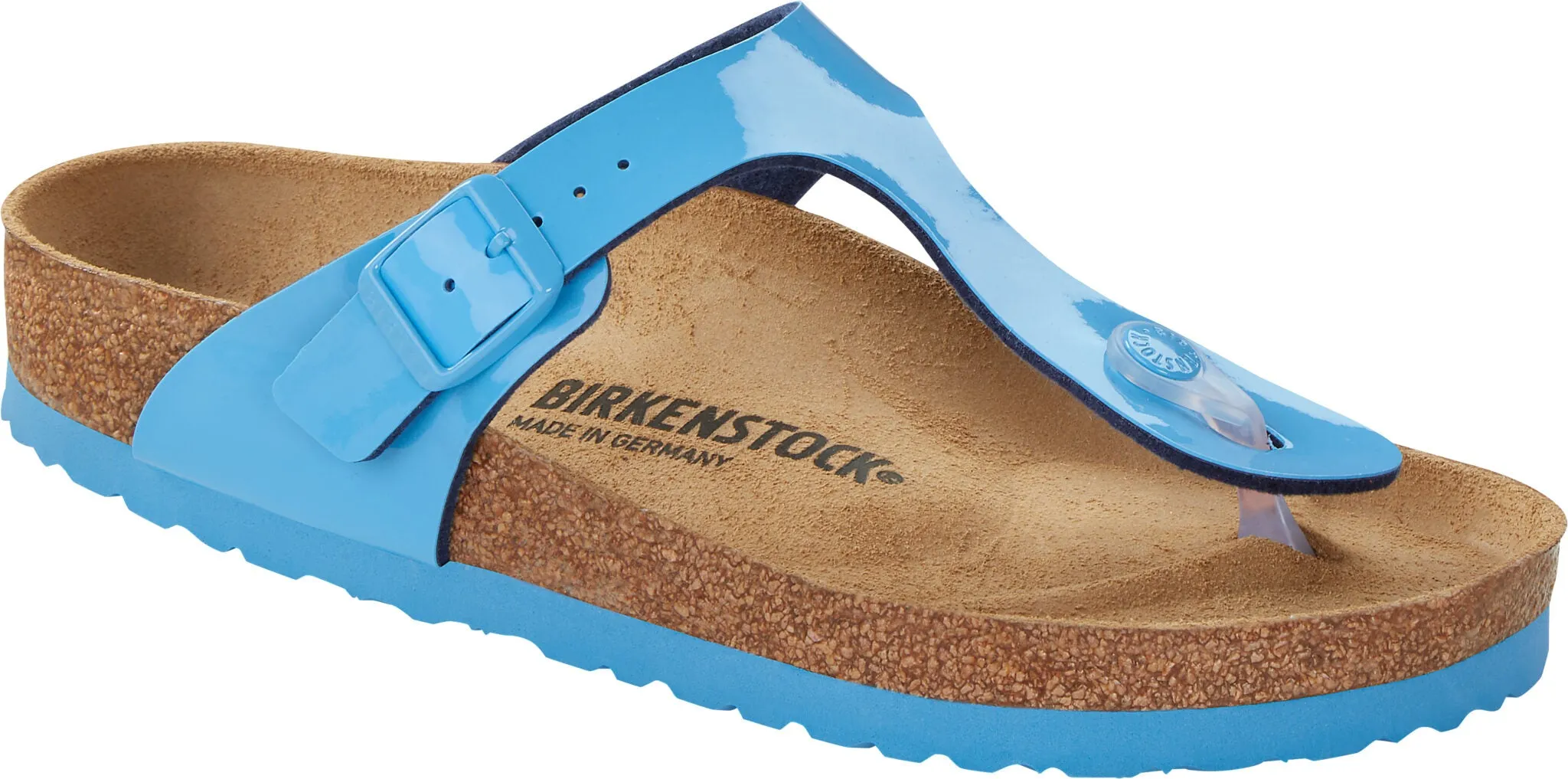 Birkenstock Arizona Gizeh Sky Blue Candy Pink Patent Sandals Slides Birko Flor