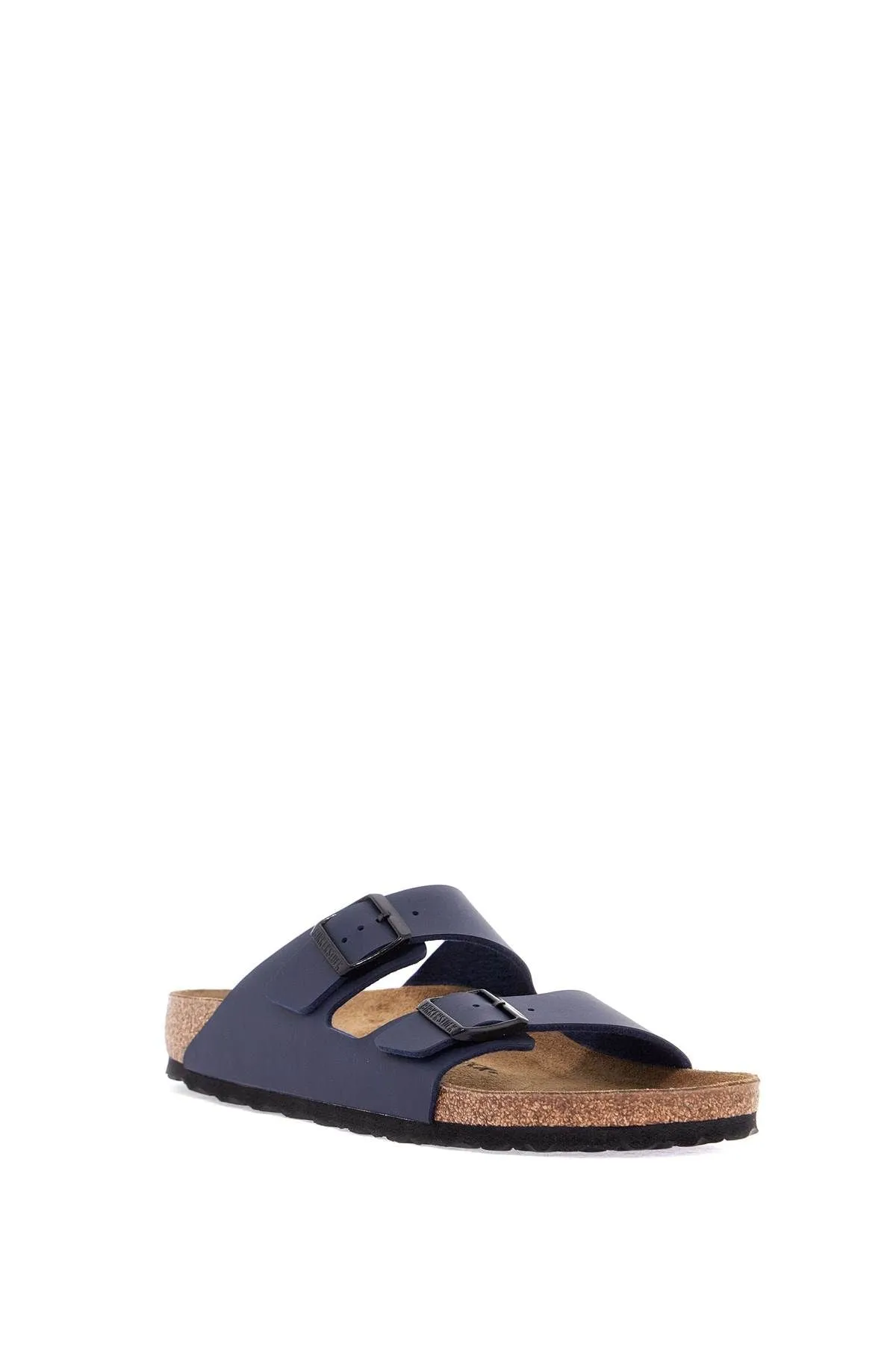 Birkenstock Dark Blue Arizona Sandals In Birkoflor With Cork Sole