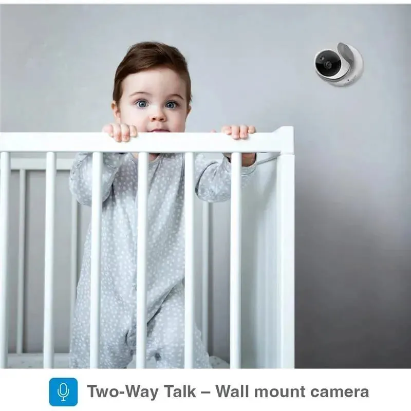 Black + Decker - 4.3 Digital Video Baby Monitor with Pan-Tilt-Zoom Camera