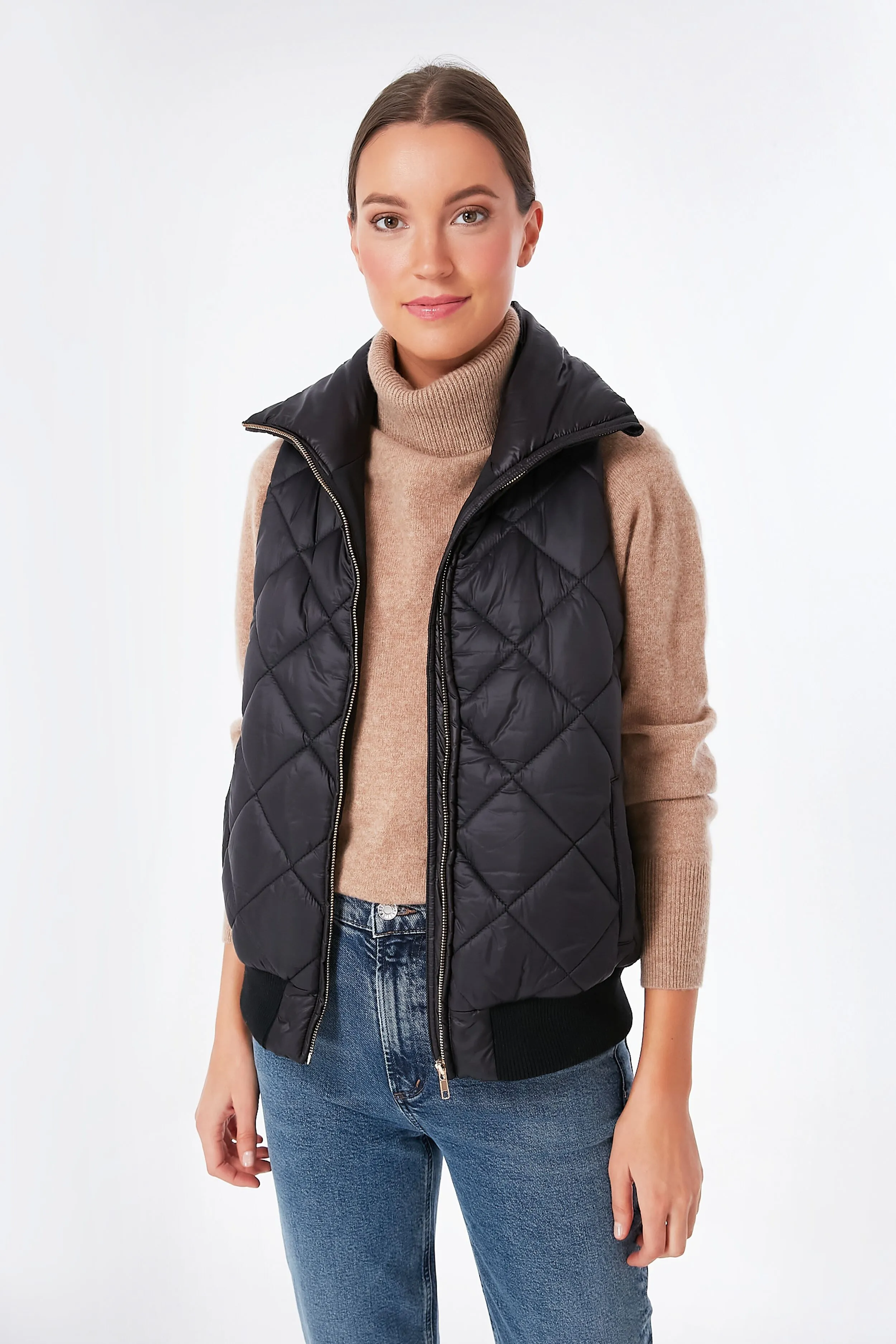 Black Jackson Quilted Vest