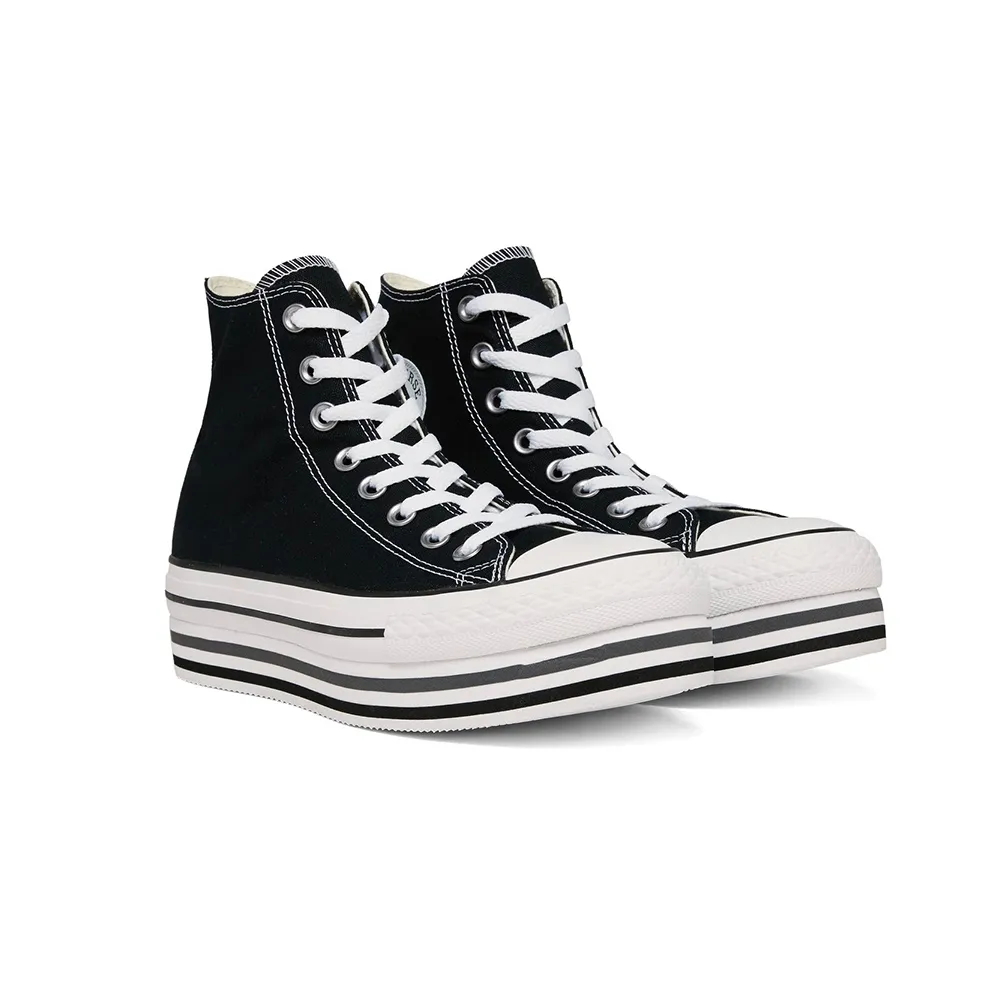 Converse Chuck Taylor All Star Platform Layer Hi 564486c Black/White/Thunder