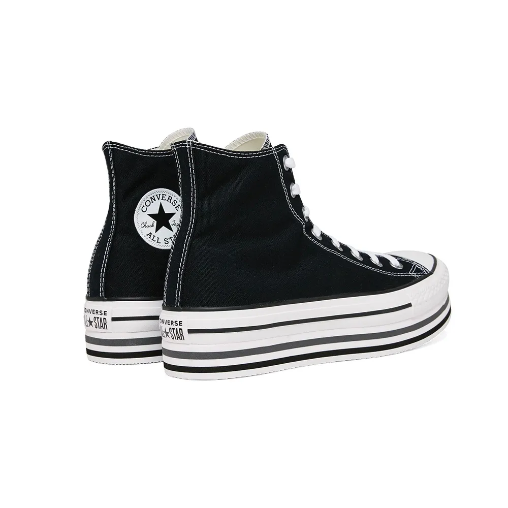 Converse Chuck Taylor All Star Platform Layer Hi 564486c Black/White/Thunder