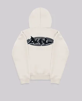 CREAM GRAFF HOODIE