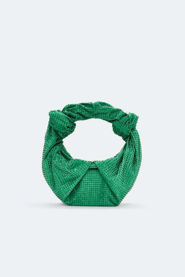 Crystal Lopsy Bag - Gummy Green