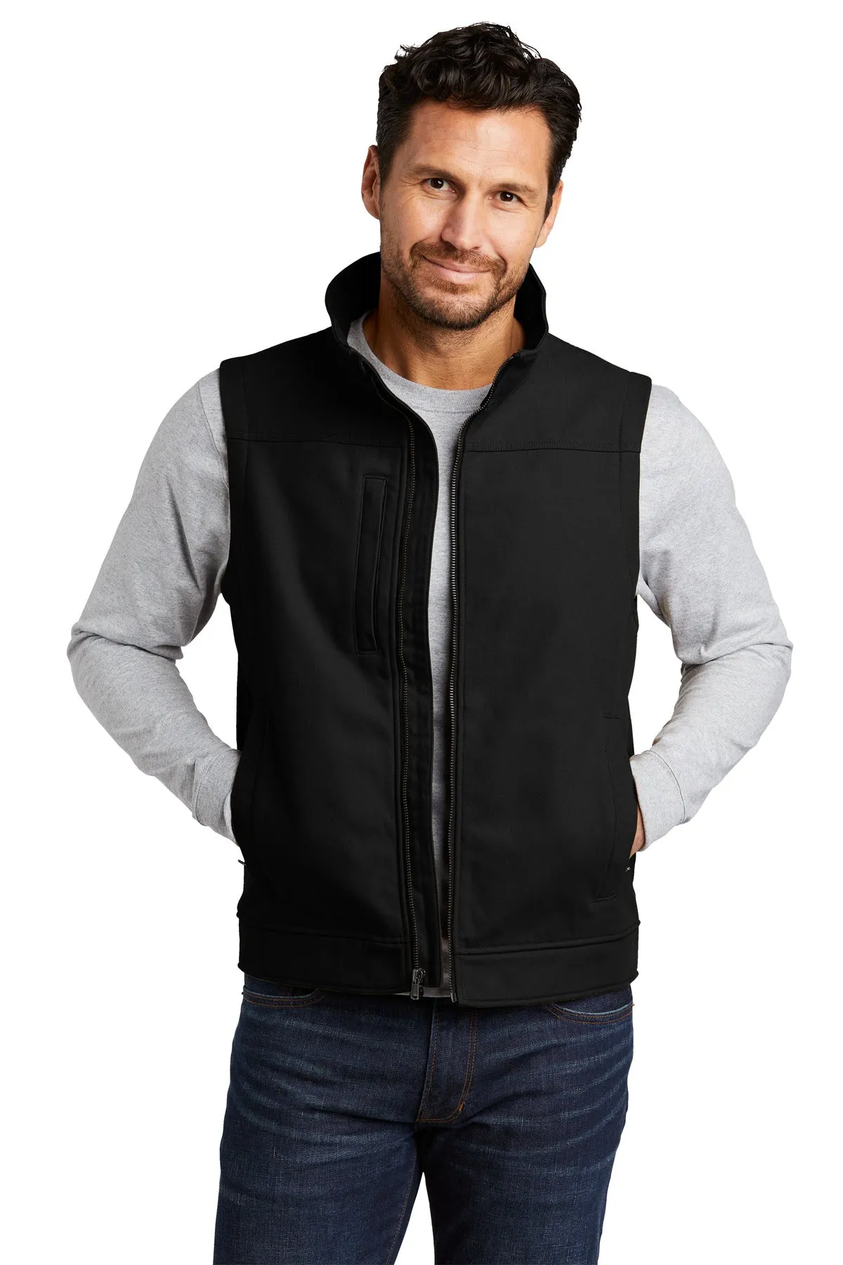 Custom Embroidered - CornerStone Duck Bonded Soft Shell Vest CSV60