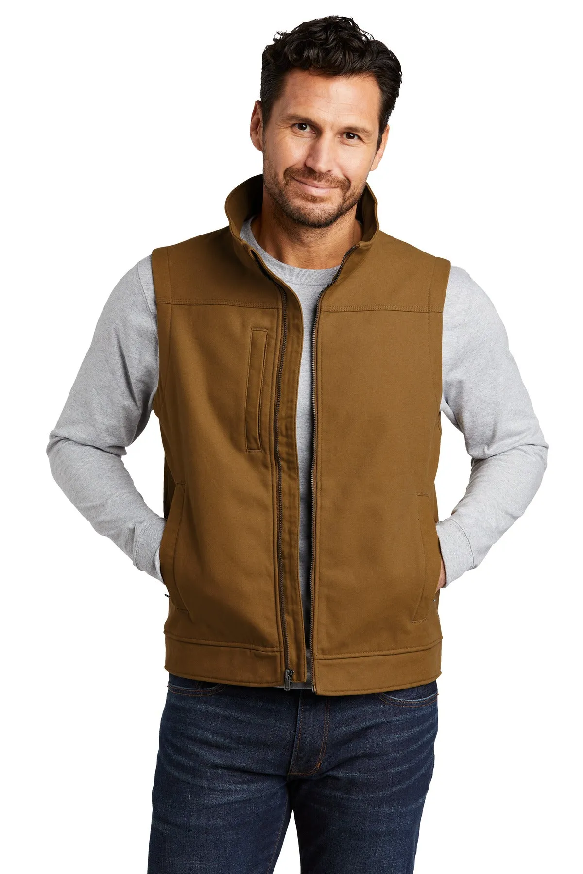 Custom Embroidered - CornerStone Duck Bonded Soft Shell Vest CSV60