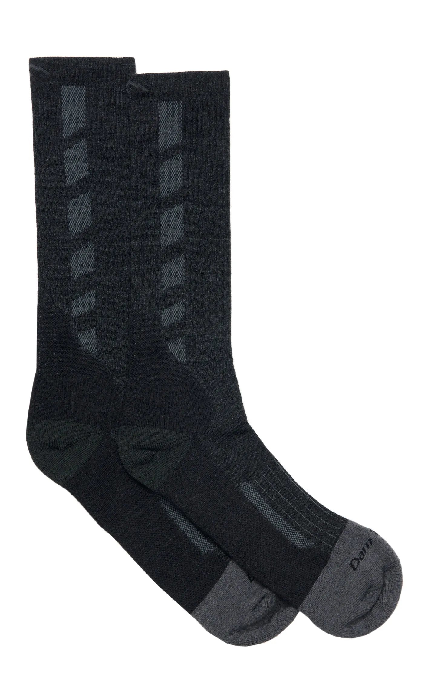 Darn Tough Men's Stanley K Gravel Grey Mid-Calf Lightweight Wool Work Boot Socks - Medium