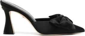 Dee Ocleppo Maldives 80mm bow-detail mules Black