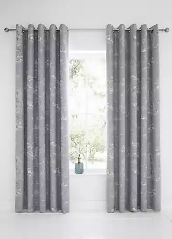 Dreams & Drapes Oriental Garden Pair of Eyelet Lined Curtains | Kaleidoscope