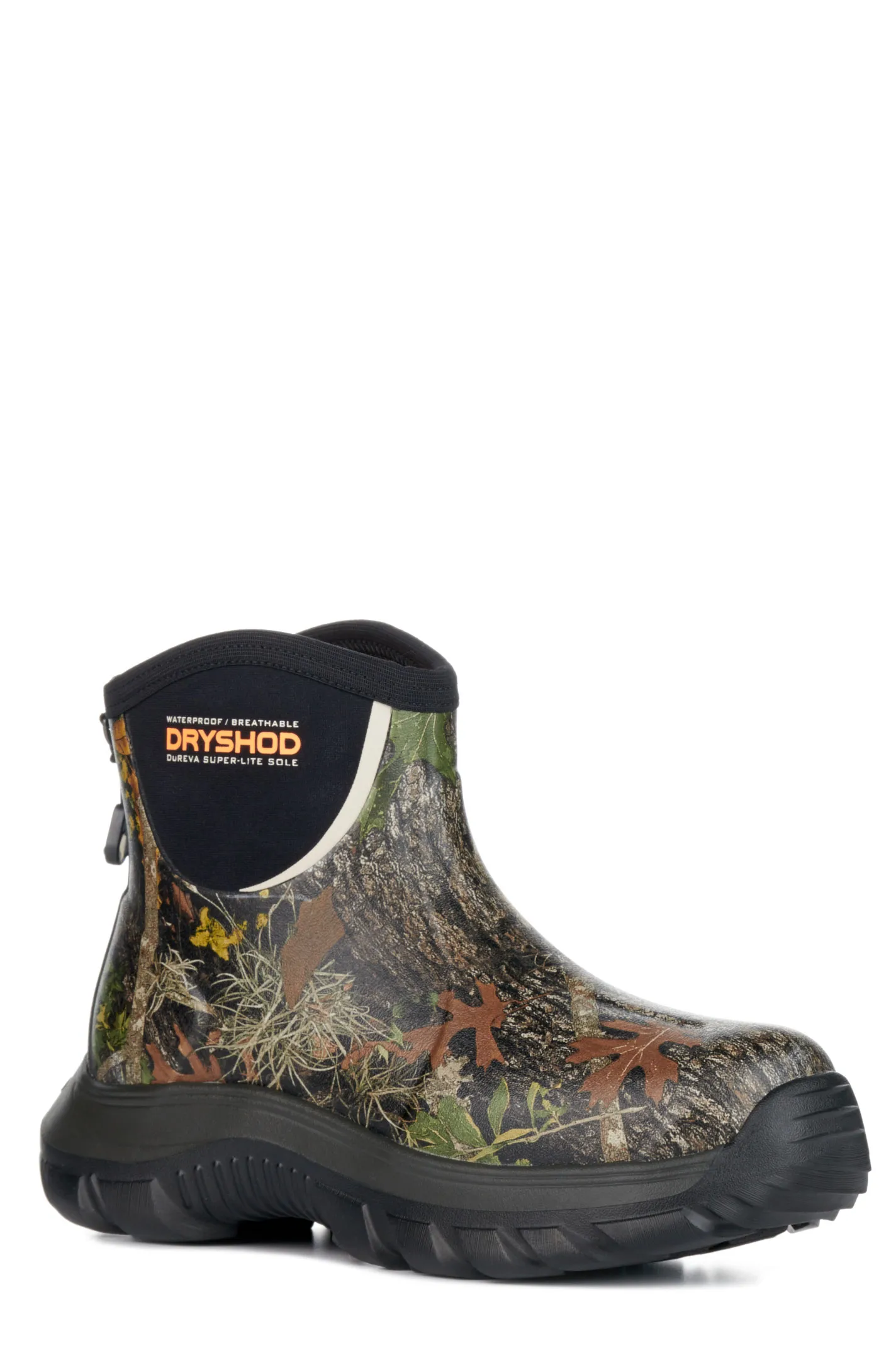 Dryshod Evalusion Camo and Black Round Toe Ankle Rubber Work Boot