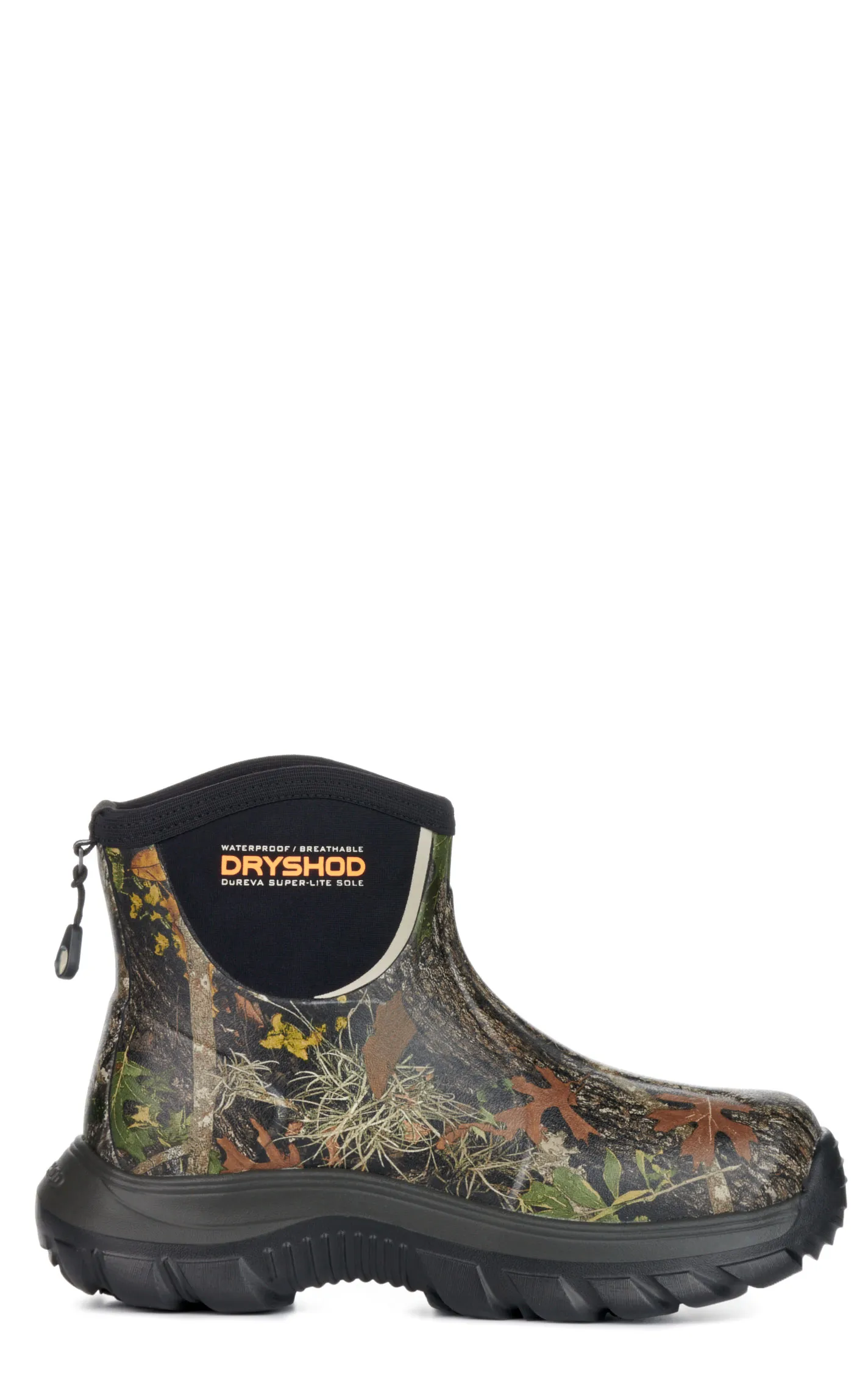 Dryshod Evalusion Camo and Black Round Toe Ankle Rubber Work Boot