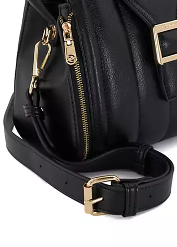 Dune London Black Dashers Quilted Mini Crossbody Bag | Grattan