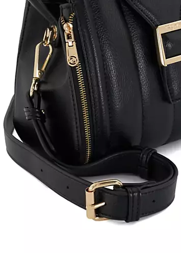 Dune London Black Dashers Quilted Mini Crossbody Bag | Kaleidoscope