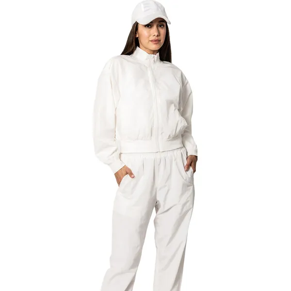 Eugenia Kim Women's Steffi High-Neck Zipped Shell Jacket, Optic White