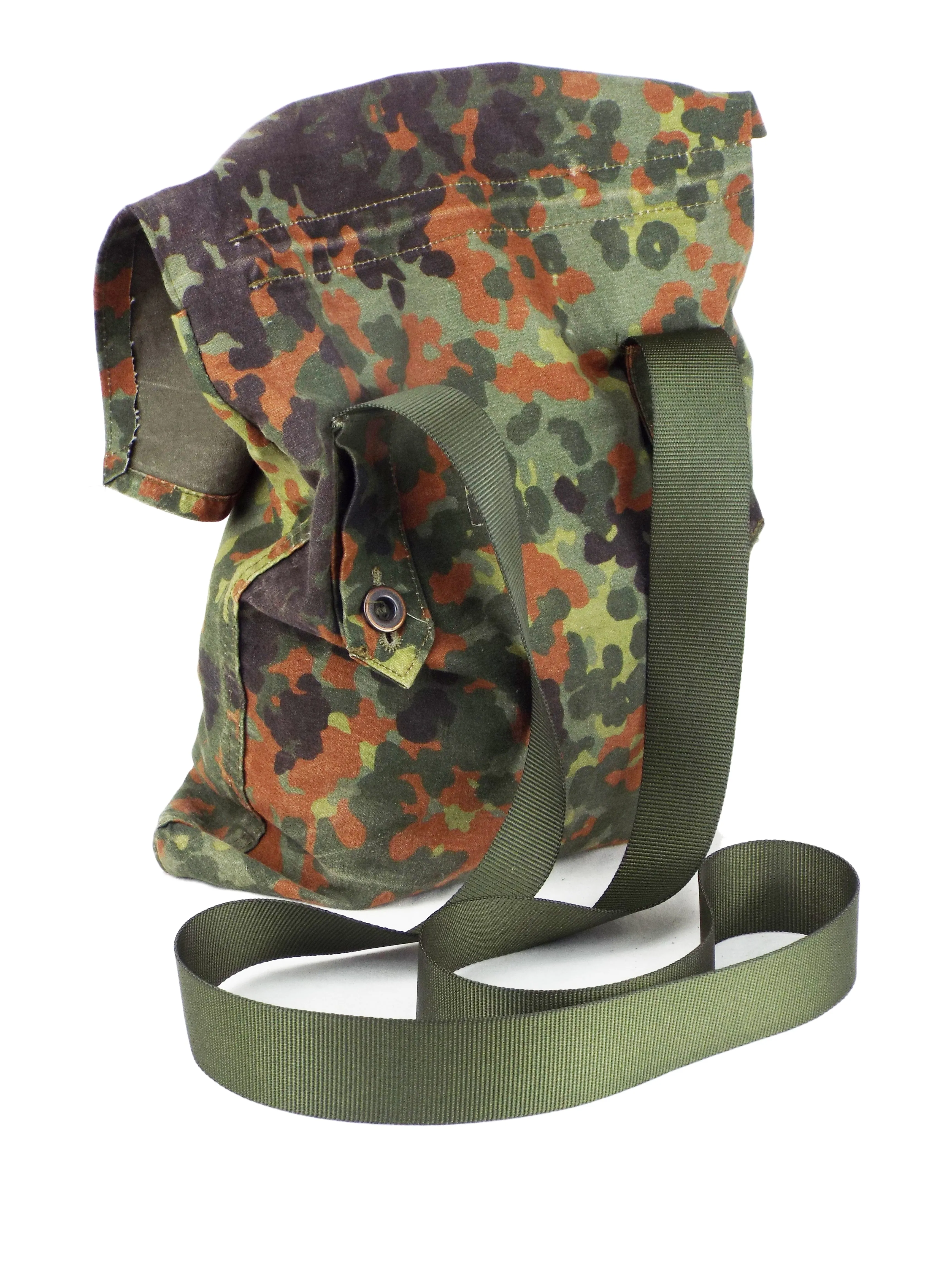 German Flecktarn camo general purpose bag - with added shoulder strap