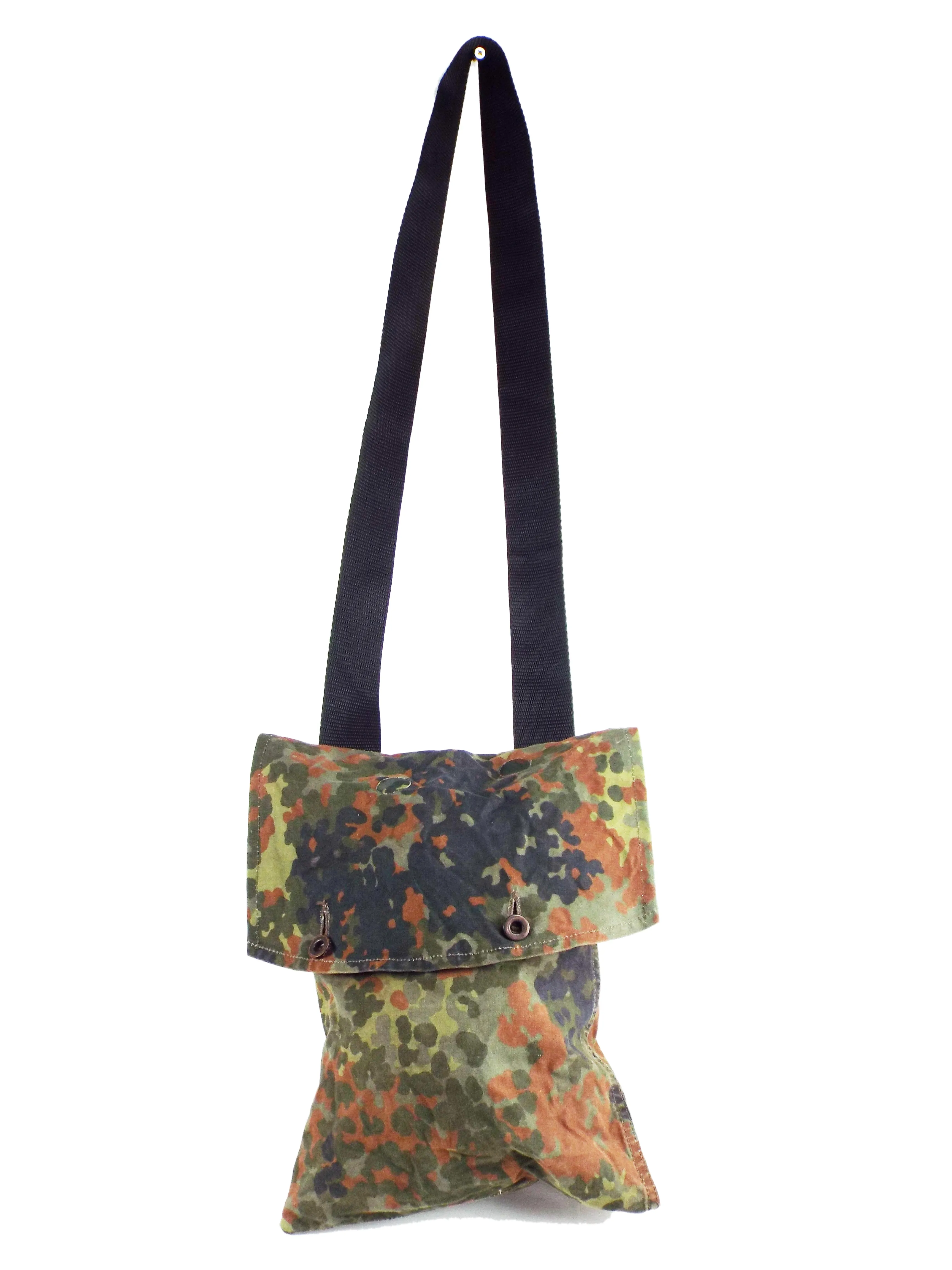 German Flecktarn camo general purpose bag - with added shoulder strap