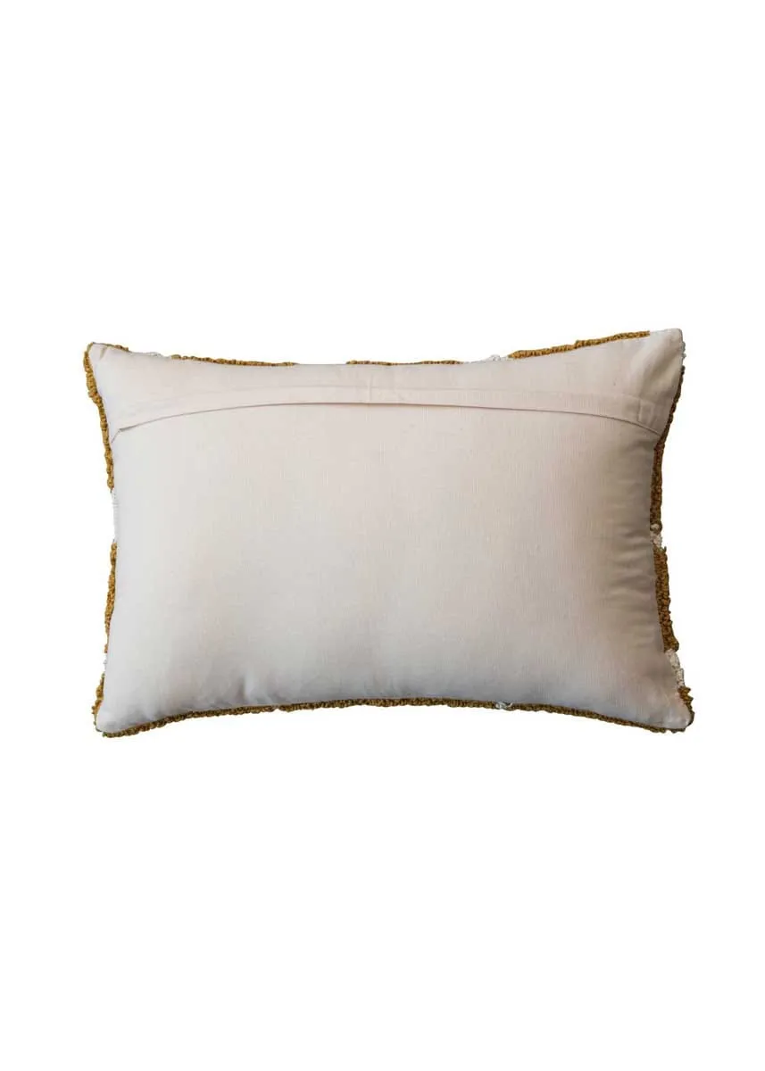 Golden Sunrise Lumbar Pillow - Yellow & Cream