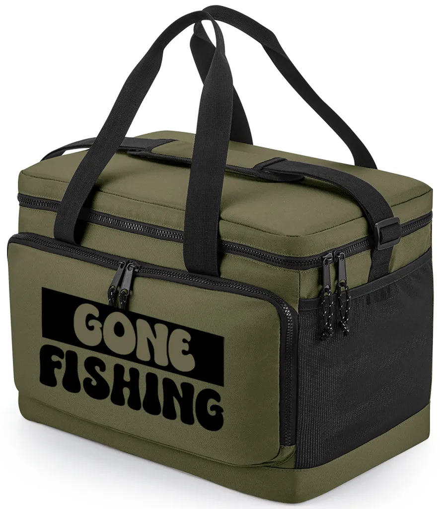 Gone Fishing Recycled Large Cooler Shoulder Bag Black, Pure Grey or Military Green