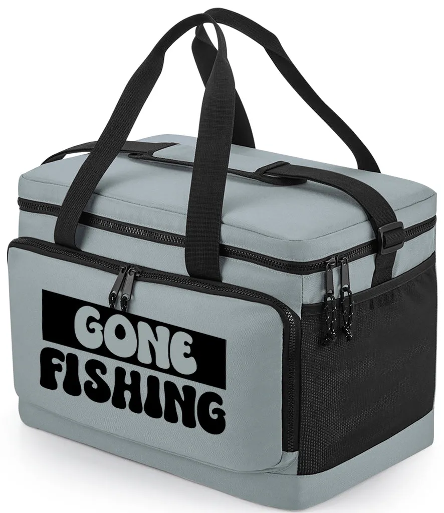 Gone Fishing Recycled Large Cooler Shoulder Bag Black, Pure Grey or Military Green