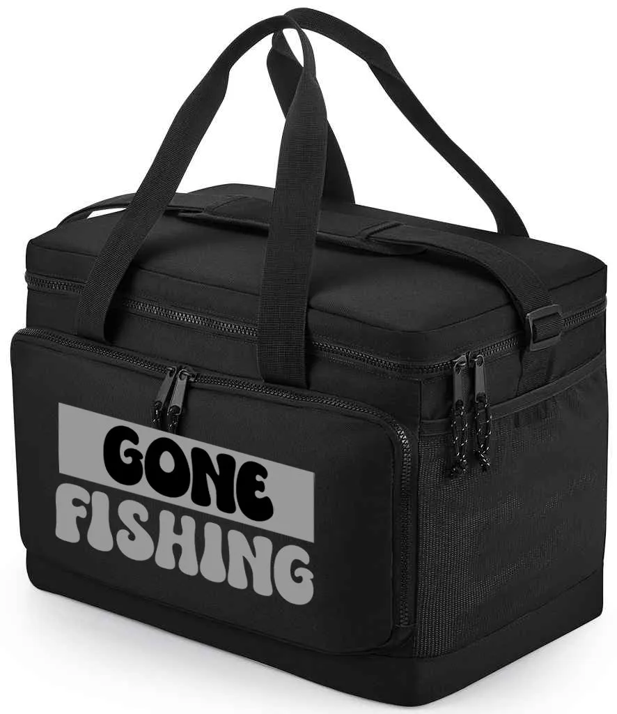 Gone Fishing Recycled Large Cooler Shoulder Bag Military Green, Pure Grey or Black