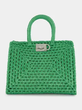 Green Medium Studio Box Bag