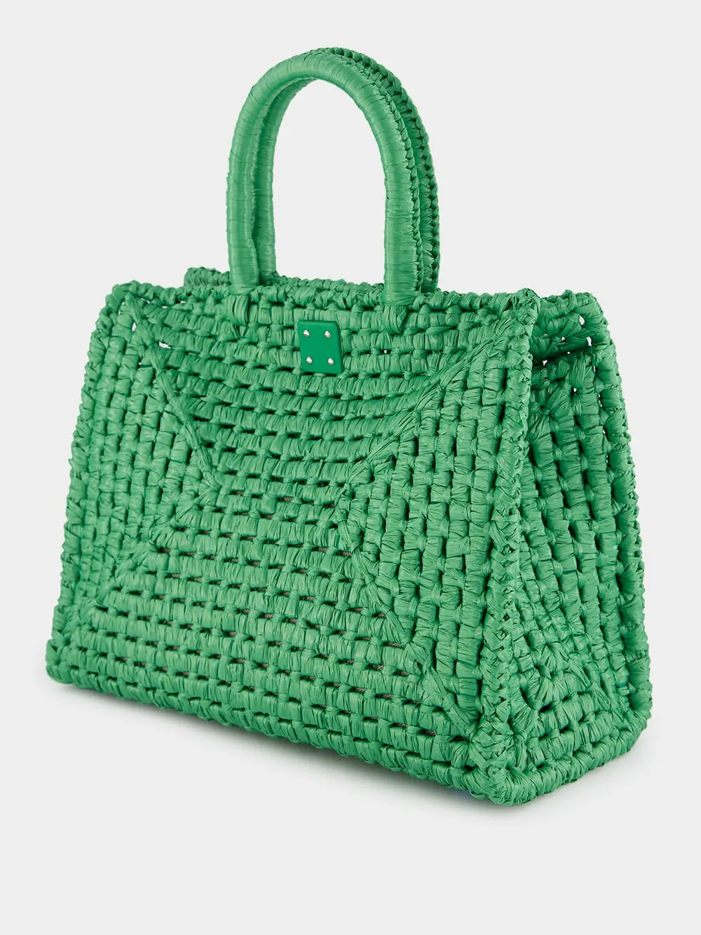 Green Medium Studio Box Bag