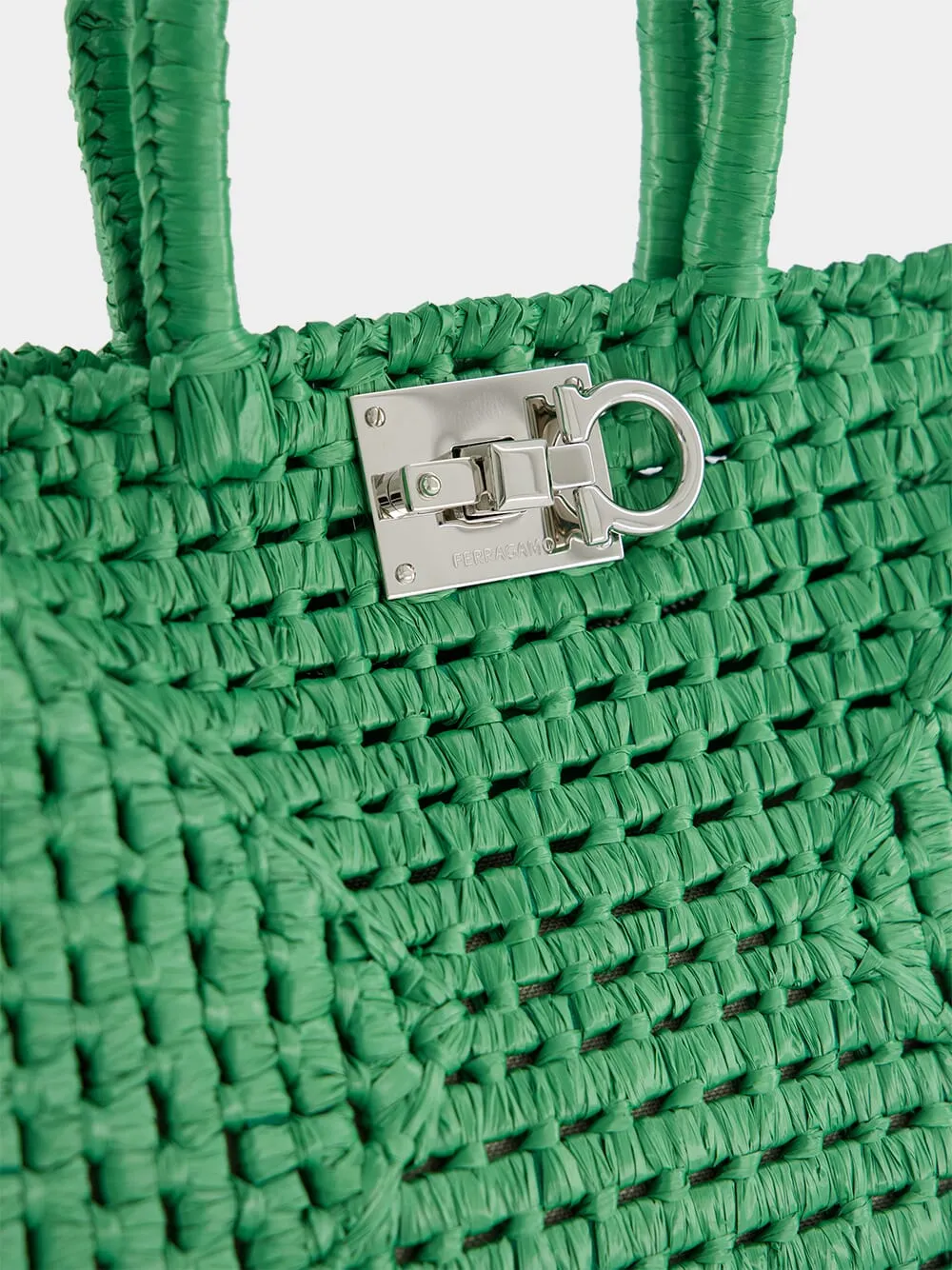 Green Medium Studio Box Bag