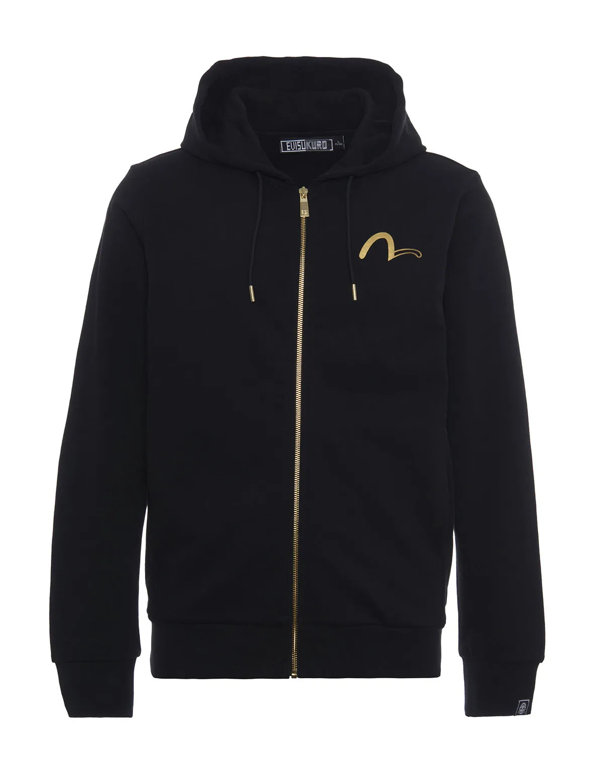 Heraldry Printed Zip-up Hoodie